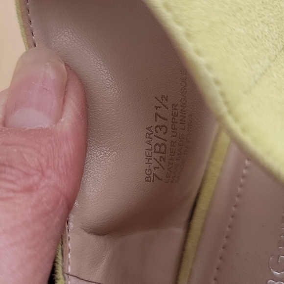 BCBGENERATION sz7.5 Helara Lime Green Leather Platform - Picture 8 of 13